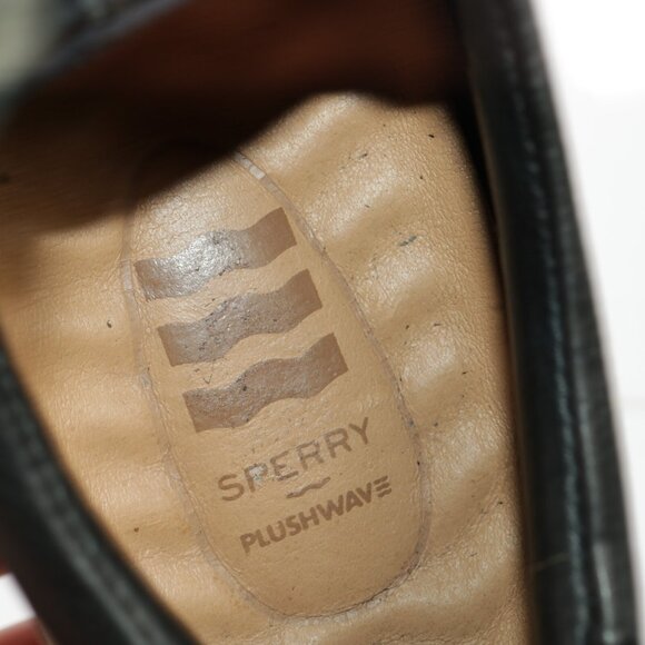 Sperry Womens Anchor Plushwave Sneaker Size 11 Black Leather Lace Up Shoes Low - Picture 10 of 14